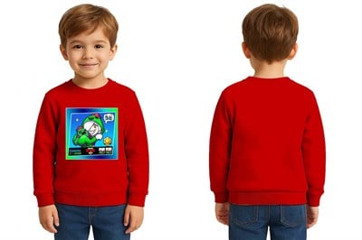 Unisex Brawl Stars Baskılı Çocuk Swaetshirt 3 İplik Şardonlu