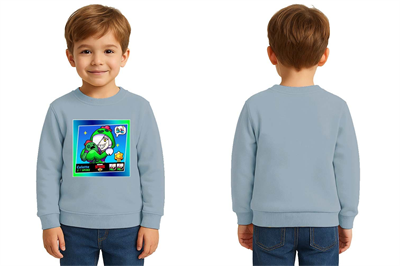 Unisex Brawl Stars Baskılı Çocuk Swaetshirt 3 İplik Şardonlu