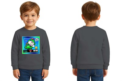 Unisex Brawl Stars Baskılı Çocuk Swaetshirt 3 İplik Şardonlu