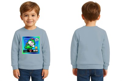 Unisex Brawl Stars Baskılı Çocuk Swaetshirt 3 İplik Şardonlu