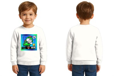 Unisex Brawl Stars Baskılı Çocuk Swaetshirt 3 İplik Şardonlu