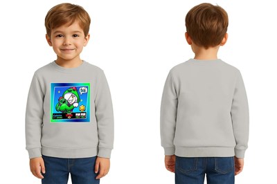 Unisex Brawl Stars Baskılı Çocuk Swaetshirt 3 İplik Şardonlu