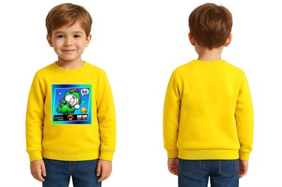 Unisex Brawl Stars Baskılı Çocuk Swaetshirt 3 İplik Şardonlu