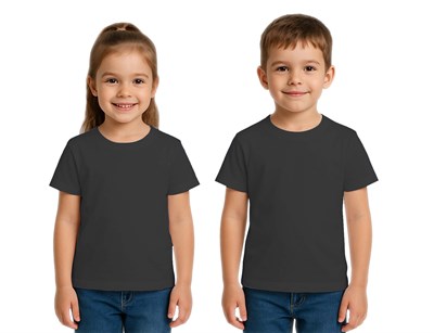 Unisex düz renkli Çocuk Tişört pamuklu penye kumaş