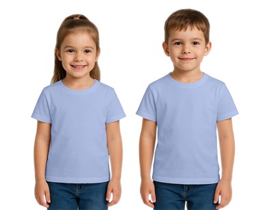 Unisex düz renkli Çocuk Tişört pamuklu penye kumaş