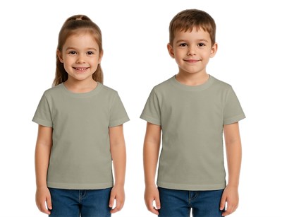 Unisex düz renkli Çocuk Tişört pamuklu penye kumaş