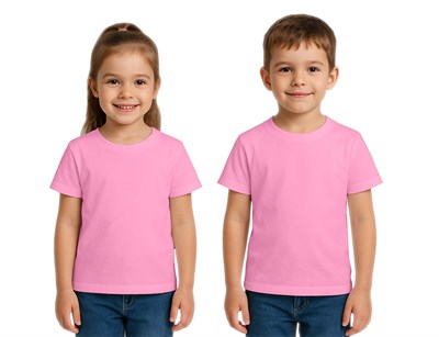 Unisex düz renkli Çocuk Tişört pamuklu penye kumaş