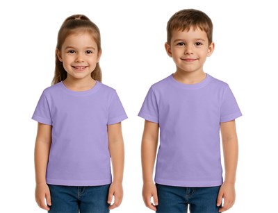 Unisex düz renkli Çocuk Tişört pamuklu penye kumaş