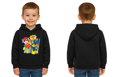 Unisex Pawpetrol Baskılı Çocuk Swaetshirt Kapşonlu 3 İplik Şardonlu