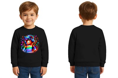 Unisex roblox Baskılı Çocuk Swaetshirt 3 İplik Şardonlu