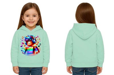 Unisex roblox Baskılı Çocuk Swaetshirt  Baskılı Kapüşonlu 3 İplik Şardonlu