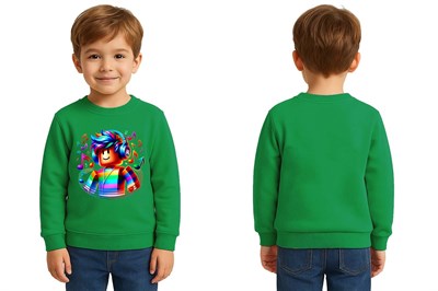 Unisex roblox Baskılı Çocuk Swaetshirt 3 İplik Şardonlu