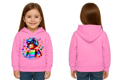 Unisex roblox Baskılı Çocuk Swaetshirt  Baskılı Kapüşonlu 3 İplik Şardonlu