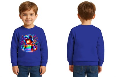 Unisex roblox Baskılı Çocuk Swaetshirt 3 İplik Şardonlu