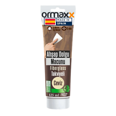 Aguaplast - Ceviz Fiberglass Katkılı Ahşap Dolgu Tamir Macunu 125 ml