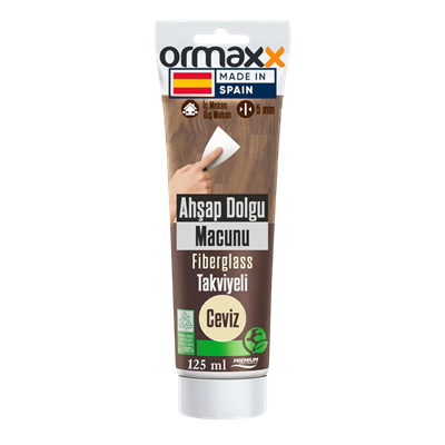 Aguaplast - Ceviz Fiberglass Katkılı Ahşap Dolgu Tamir Macunu 125 ml