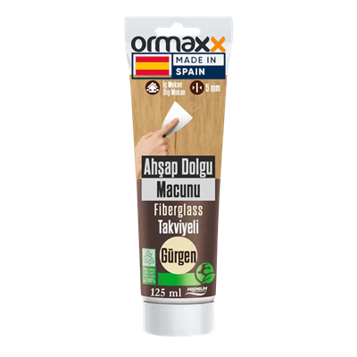 Aguaplast - Gürgen Fiberglass Katkılı Ahşap Dolgu Tamir Macunu 125 ml