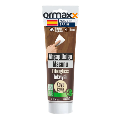 Aguaplast - Koyu Ceviz Fiberglass Katkılı Ahşap Dolgu Tamir Macunu 125 ml