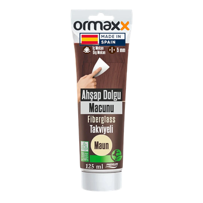 Aguaplast - Maun Fiberglass Katkılı Ahşap Dolgu Tamir Macunu 125 ml
