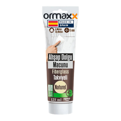 Aguaplast - Naturel Fiberglass Katkılı Ahşap Dolgu Tamir Macunu 125 ml