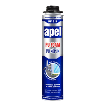 Apel PF311 Tabancalı Poliüretan Köpük | Tam Dolum Dolgu ve Montaj Köpüğü 750 ml/850 gr