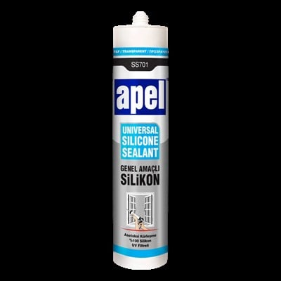 Apel Üniversal Silikon Şeffaf 280 gr. 30'lu Koli