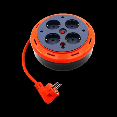 Bylion PHE-05310F Ev Tipi Makaralı Seyyar Uzatma Kablosu 3x1.0 mm 5 Mt