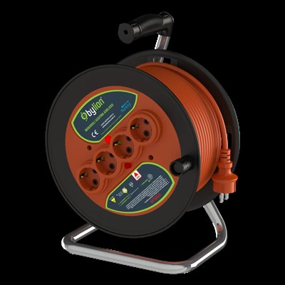 Bylion PMK-20325F 3x2.5 mm 20 Mt Seyyar Makaralı Uzatma Kablosu Termal Sigortalı CCA