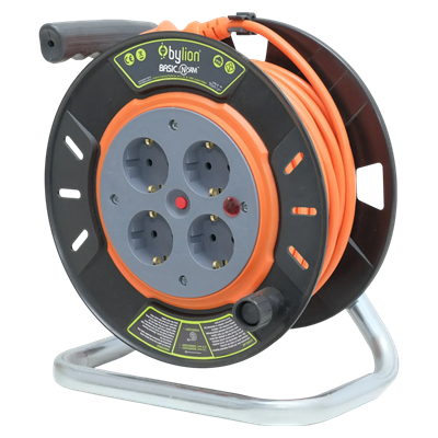 Bylion PSE-20315F 3x1.5 mm 20 Mt Mini Makaralı Seyyar Uzatma Kablosu