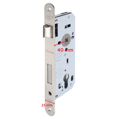 Dooraks 121ZB Silindirli Dış Kapı Kilidi 40 mm (Oval Nikel 23 mm Ayna Barel:68 mm Zamak)