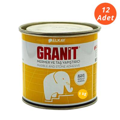 Elkay EB25 Grani̇t Mermer Yapıştırıcı Bej 1000 gr - 12'li Koli
