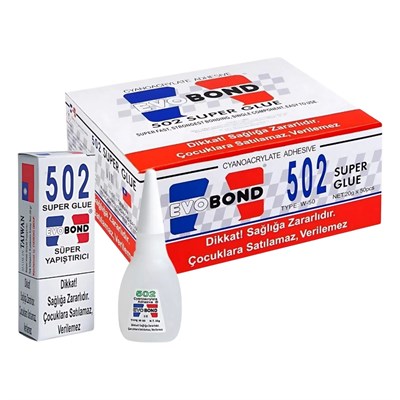 EvoBond 502 Süper Japon Yapıştırıcı 20 gr