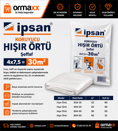 İpsan Koruyucu Hışır Örtü 4x2,5=10 m² 80 gr