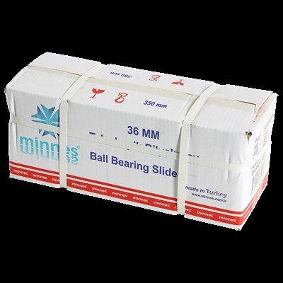 Minnes Teleskopik Çekmece Rayı 36*350 mm 20li Koli