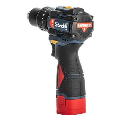 Stechend SX17 Darbeli Akülü Vidalama 16V 2.0 Ah | Armut Tipi Çift Akülü Mandrenli Matkap