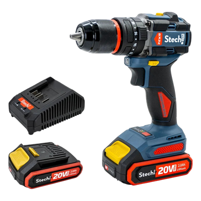 Stechend SX22 Darbeli Akülü Vidalama 20V 2.0 Ah | Çift Akülü Matkap