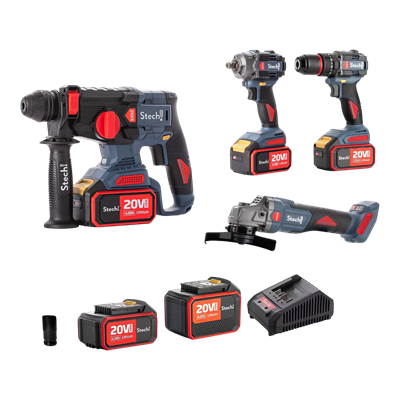 Stechend SXS403 Akülü 4lü Set 20 V