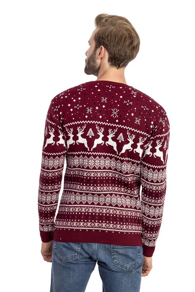 0001786 Vip Stendo Erkek Kazak Bordo