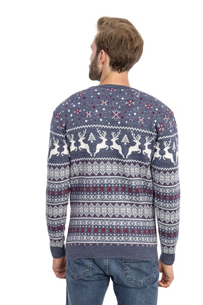 0001786 Vip Stendo Erkek Kazak Indigo