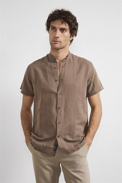 0002275 Vip Stendo Erkek Gömlek Vizon