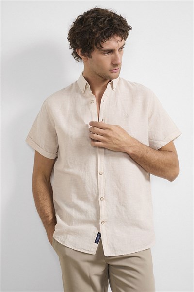 0002300 Vip Stendo Erkek Gömlek Bej