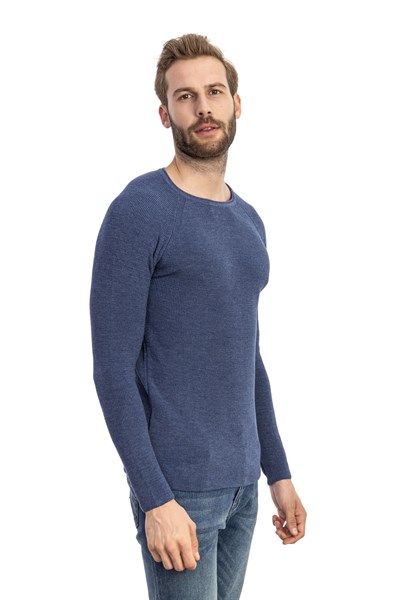 0004405 Vip Stendo Erkek Kazak Indigo