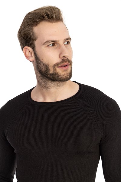 0004405 Vip Stendo Erkek Kazak Siyah