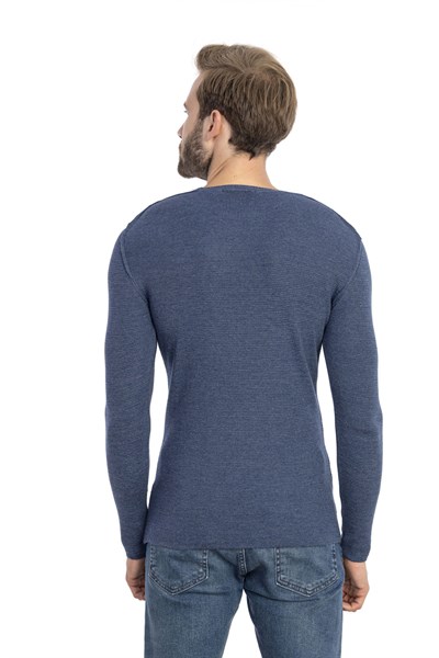 0005559 Vip Stendo Erkek Kazak Indigo