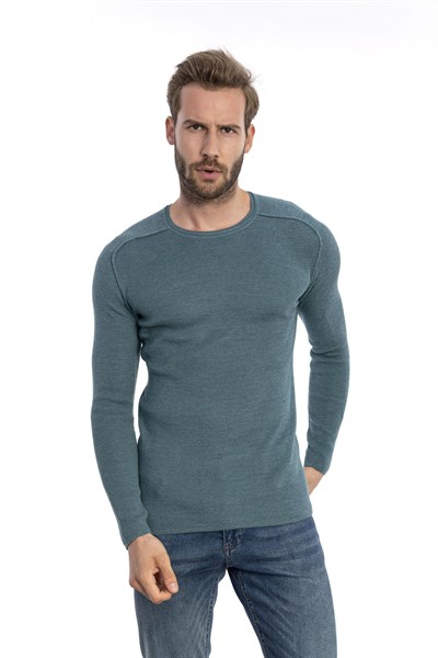 0005559 Vip Stendo Erkek Kazak Yeşil