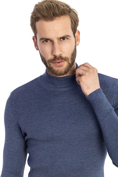 0015802 Vip Stendo Erkek Kazak Indigo