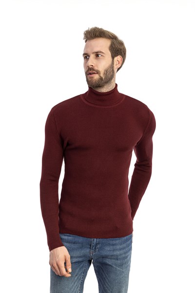 0015847 Vip Stendo Erkek Kazak Bordo
