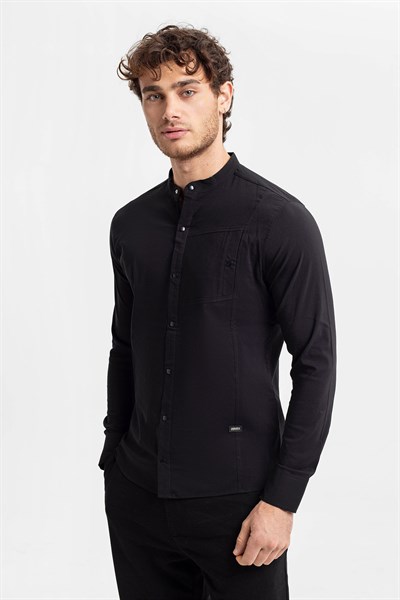 0015938 Vip Stendo Erkek Gömlek Siyah