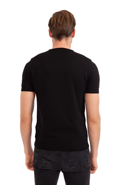 0024070 Vip Stendo Erkek Tişört Siyah