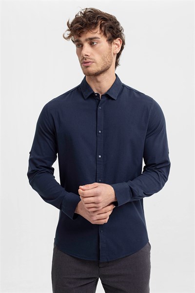 0024176 Vip Stendo Erkek Gömlek Lacivert